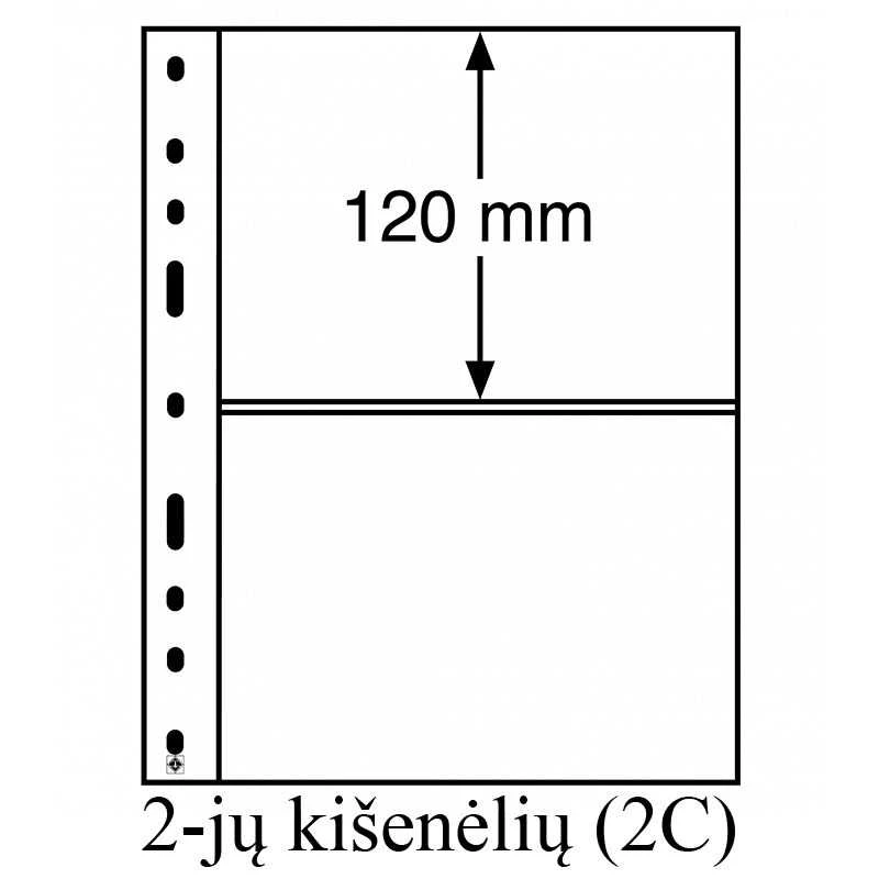 Įmautės banknotams "Optima" (2-jų kišenėlių (2C))