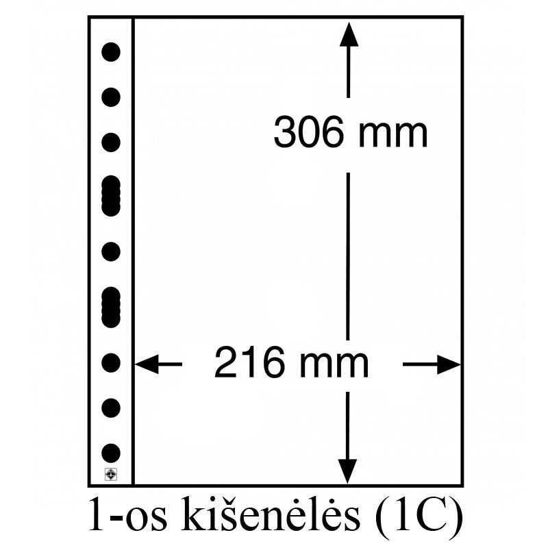 Įmautės "Grande" (9-ių kišenėlių (3/3C) Kortoms)