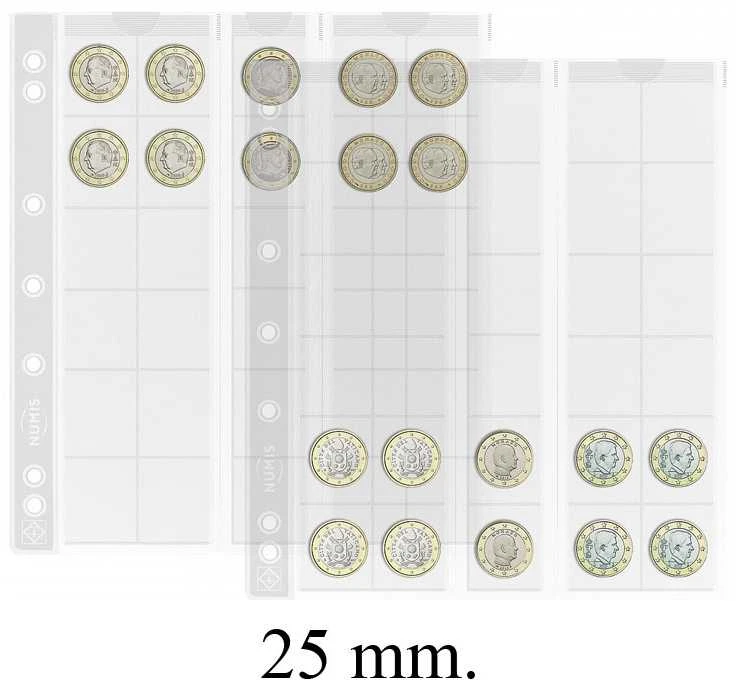 Įmautės monetoms "Numis" (26,75 mm (euro monetoms))