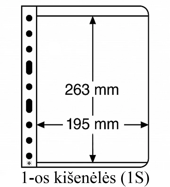 Įmautės "Vario" (Dvipusės) (5-ių kišenėlių įmautė (5S))