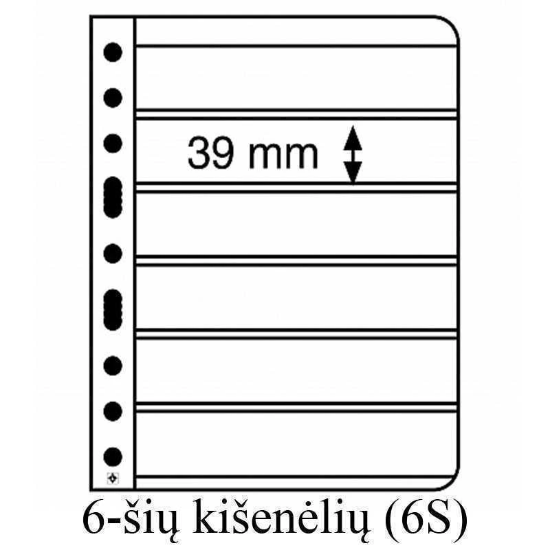 Įmautės "Vario" (Dvipusės) (6-ių kišenėlių įmautė (6S))