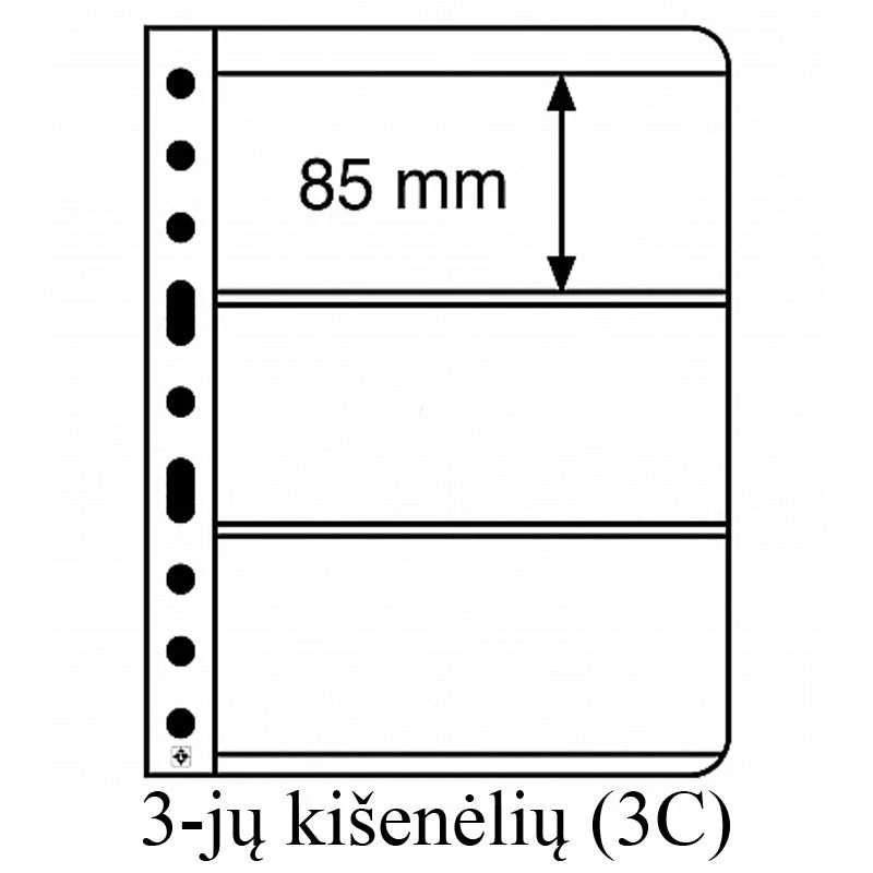 Įmautės Vario (Skaidrios) (8-ių kišenėlių (4VC) BU kortelėms)