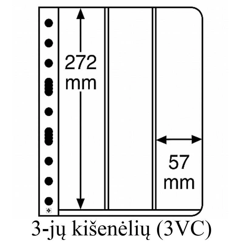Įmautės Vario (Skaidrios) (8-ių kišenėlių (4VC) BU kortelėms)