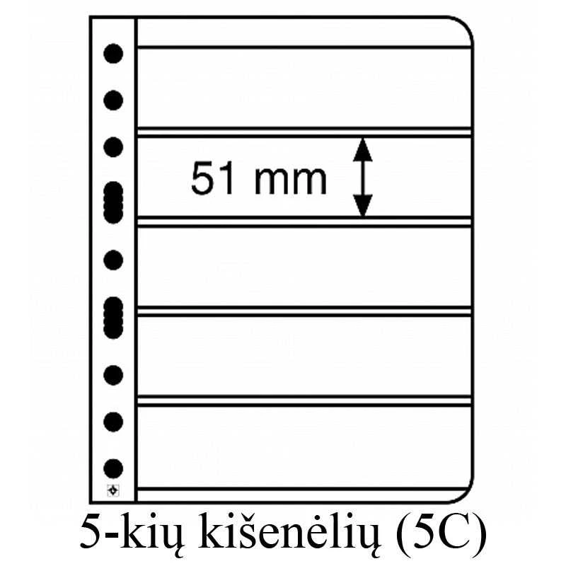 Įmautės Vario (Skaidrios) (8-ių kišenėlių (4VC) BU kortelėms)