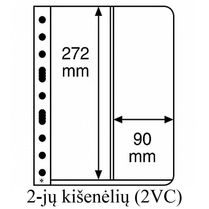 Įmautės Vario (Skaidrios) (8-ių kišenėlių (4VC) BU kortelėms)