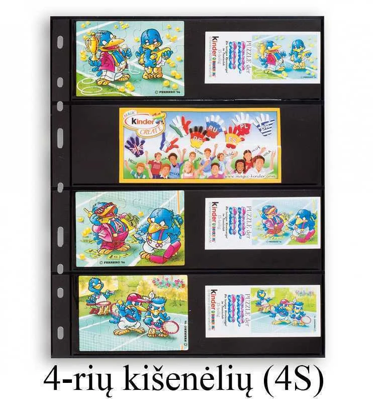 Juodo pagrindo įmautės "Optima" (Vokietija) (2-jų kišenėlių (2S))