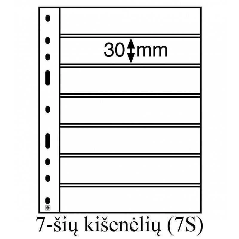 Juodo pagrindo įmautės "Optima" (Vokietija) (2-jų kišenėlių (2S))