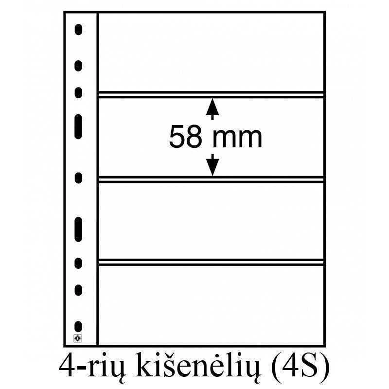 Juodo pagrindo įmautės "Optima" (Vokietija) (2-jų kišenėlių (2S))