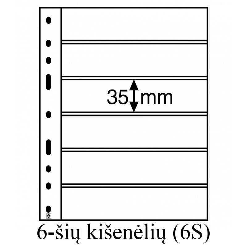 Juodo pagrindo įmautės "Optima" (Vokietija) (1-nos kišenėlės (1S))
