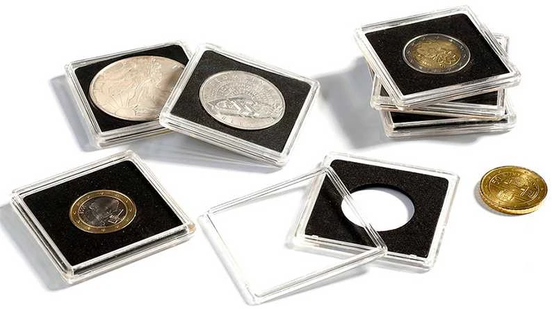 Kapsulės monetoms "Quadrum" (10 - 41 mm) (Vokietija) (37 mm)
