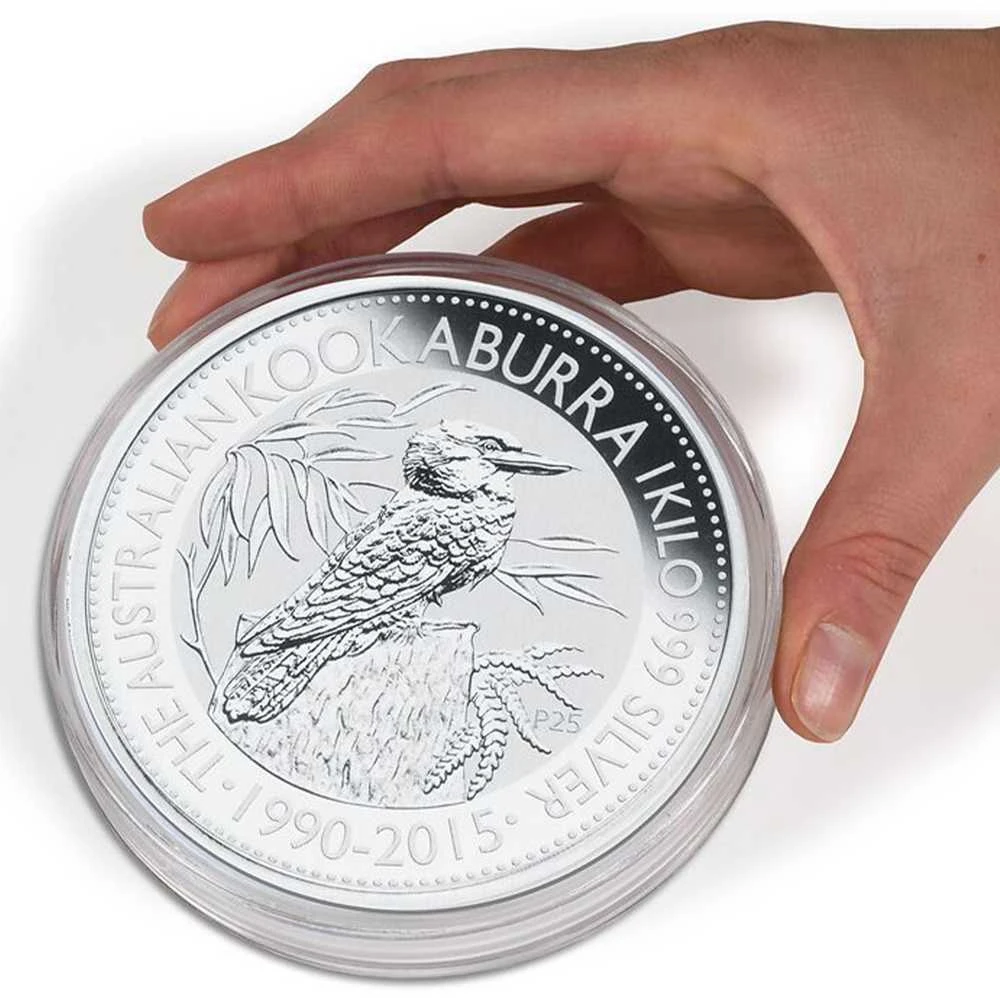 Kapsulės nestandartinio dydžio monetoms (Diametras Ø 38,7 mm./Briauna 6mm. 2 oz. sidabrinėms monetoms)