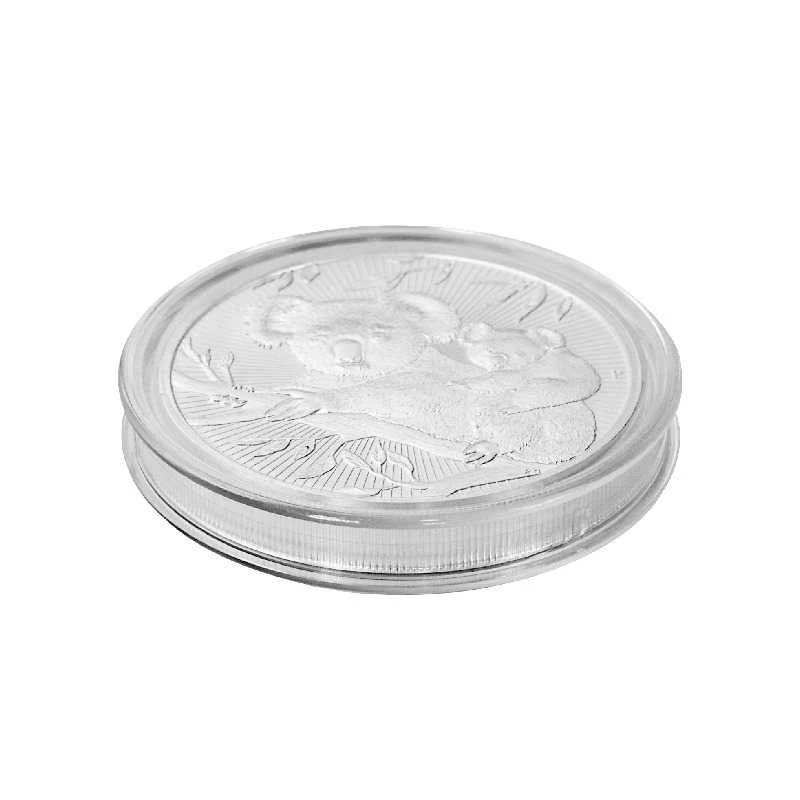 Kapsulės nestandartinio dydžio monetoms (Diametras Ø 38,7 mm./Briauna 6mm. 2 oz. sidabrinėms monetoms)
