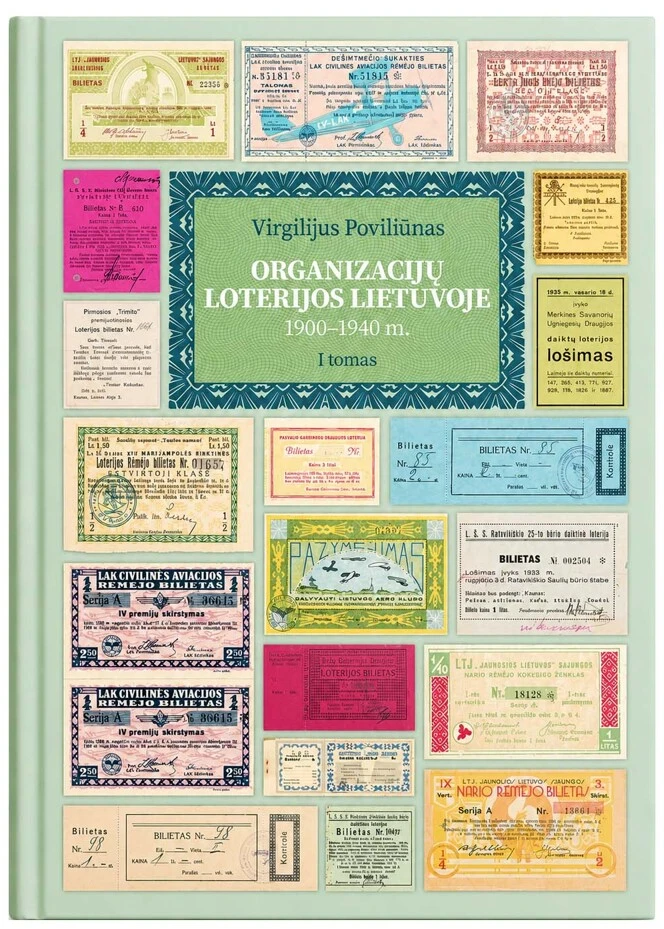 Organizacijų Loterijos Lietuvoje 1900-1940 katalogas su autoriaus dedikacija