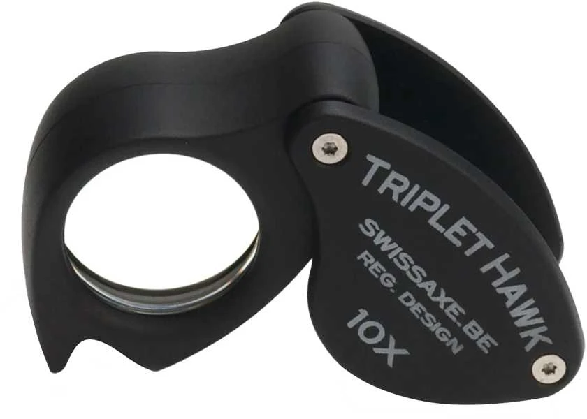 Padidinimo stiklas Deimantams "Triplet Hawk Loupe" 10x