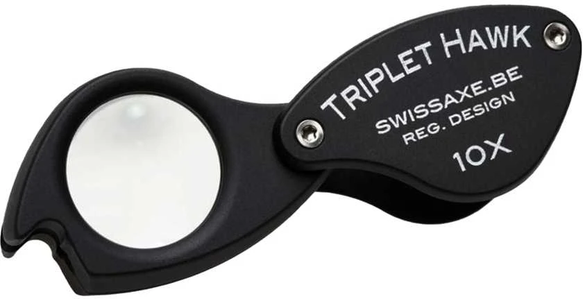 Padidinimo stiklas Deimantams "Triplet Hawk Loupe" 10x
