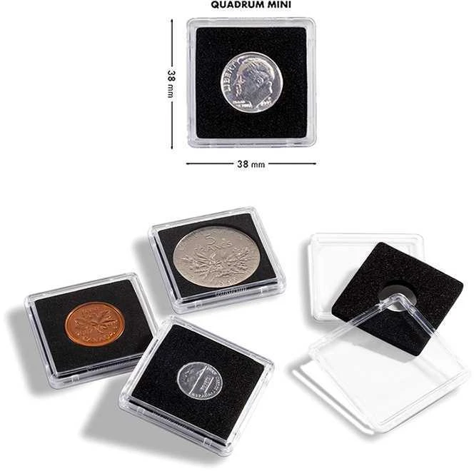 Quadrum Mini kapsulės monetoms (10 - 29 mm) (Vokietija) (15 mm)