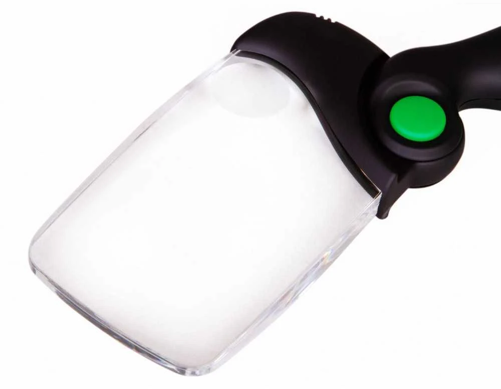 Sulankstomas didinamasis stiklas su LED apšvietimu 2x 6x