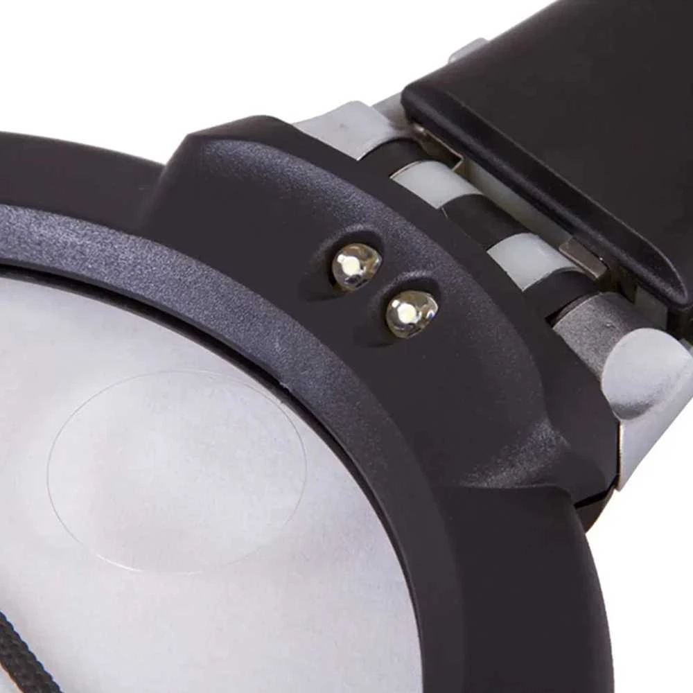 Universalus didinamasis stiklas su LED apšvietimu 2x 6x