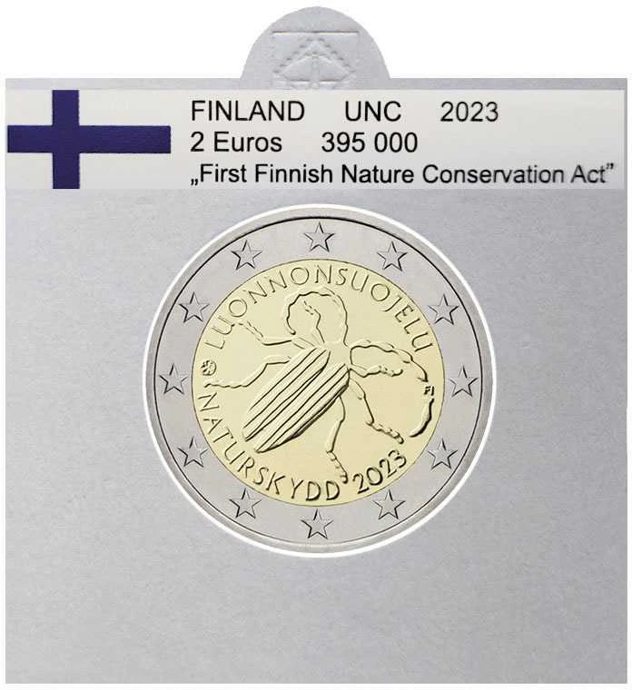 Vėliavėlės-lipdukai 2 eurų monetoms holderiuose 2023 (Juoda)