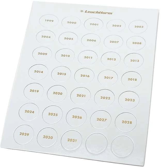 Žetonai metų žymėjimui 1999-2031