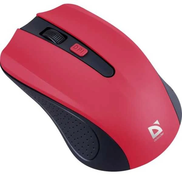 DEFENDER Optinė belaidė pelė Accura MM-935 red 4 buttons 800-1600 dpi