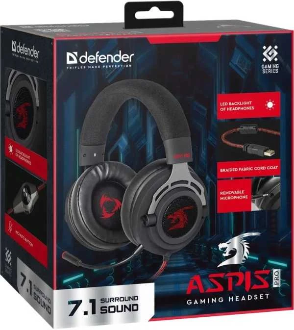 Ausinės Defender Aspis Pro Sidabrinis (64221)