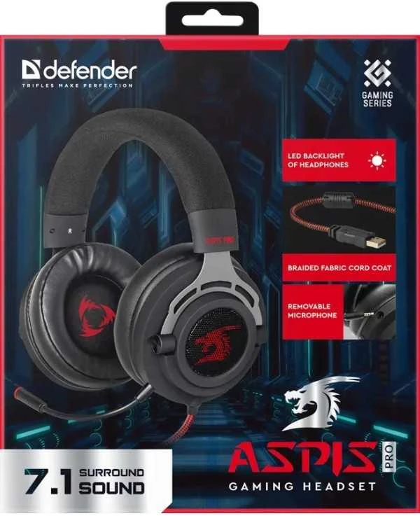 Ausinės Defender Aspis Pro Sidabrinis (64221)