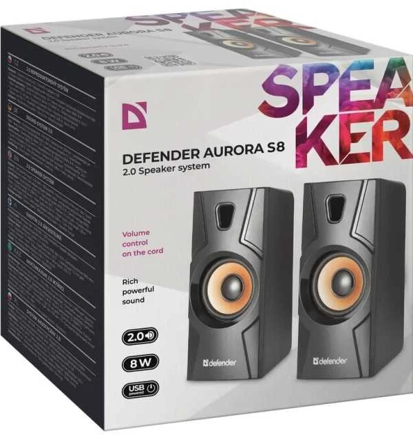 Kompiuterio kolonėlės Garsiakalbiai - Defender Aurora S8 2.0 8W USB