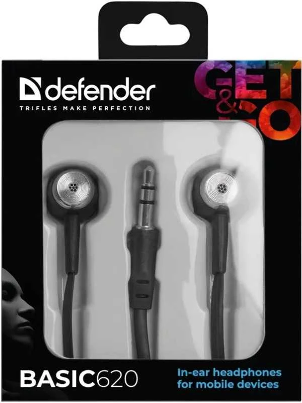 Ausinės Defender Basic 620 juoda