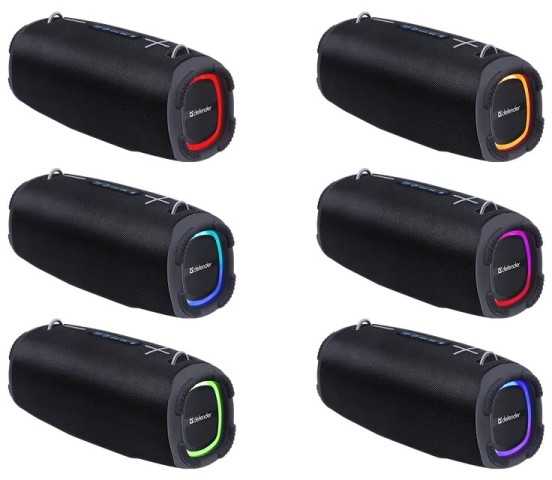 Kompiuterio kolonėlės Defender głośnik BEATBOX 80, Li-Ion, 2.1, 80W, juoda, garsumo valdymas, przenośny, neperšlampamas, zintegrowana baterija, 40Hz~20k
