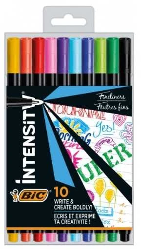 Bic Rašiklių rinkinys FineLiners Intensity Fine 0.4 mm, 10 spalvų rinkinys CEL1011727