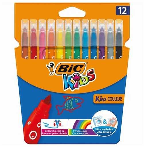Bic Flomasteriai Kids Couleur 12 spalvų rinkinys 9202937