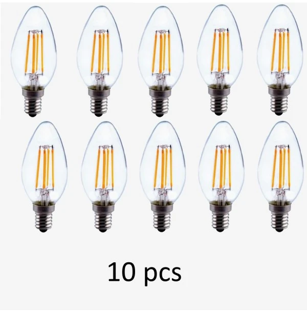 Bona Electrica Led lemputė su gijomis E14 C37 4W WW