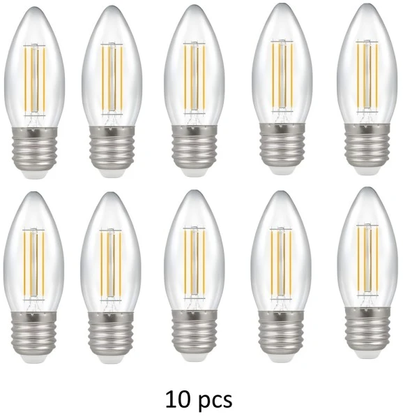 Bona Electrica Led lemputė su gijomis E27 C37 4W WW