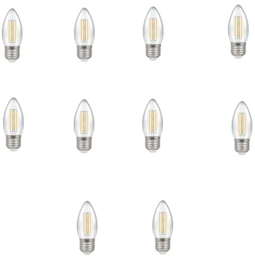 Bona Electrica Led lemputė su gijomis E27 C37 4W WW