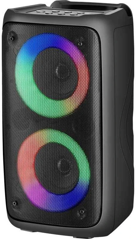 Defender Nešiojama kolonėlė BOOMER 20 Bluetooth 20W MP3/FM/SD/USB/AUX/TWS/LED/MIC KARAOKE juoda