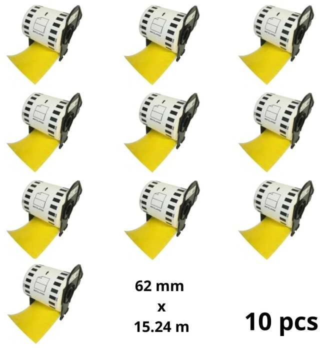 Brother DK-22606 DK22606 etiketės ritinys Dore analoginė komplektas 10 vienetų