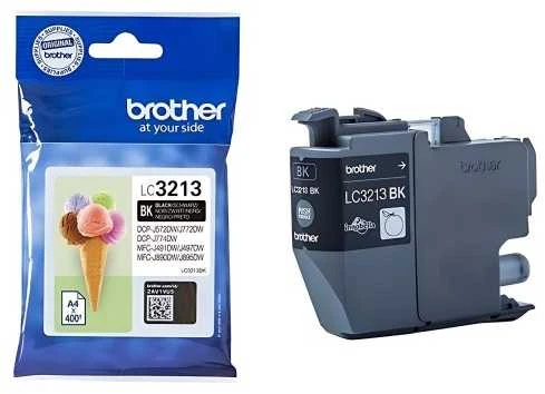 BROTHER LC3213BK didelės talpos Juodas rašalo kasetė - 400 puslapių