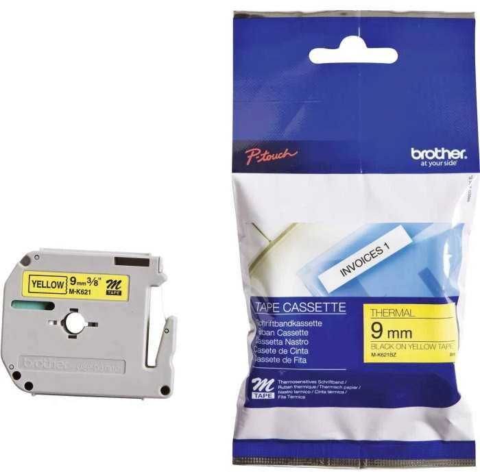 Brother Tapes MK621 9mm geltona/juoda (MK621BZ)