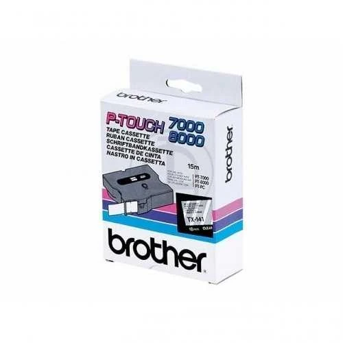 Brother TZe-141 laminuota juosta Juodas ant Clear, TZe, 8 m, 1,8 cm
