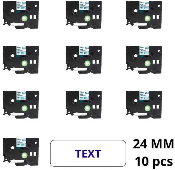 Brother Tze-253 Tze253 etikečių juosta kasetė Dore analoginė komplektas 10 vienetų