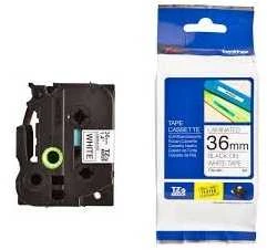 Brother | TZe-261 Laminated Tape | Juodas on Baltas | TZe | 8 m | 3.6 cm