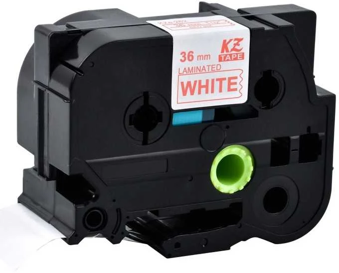 Brother | TZe-262 Laminated Tape | Raudona on Baltas | TZe | 8 m | 3.6 cm