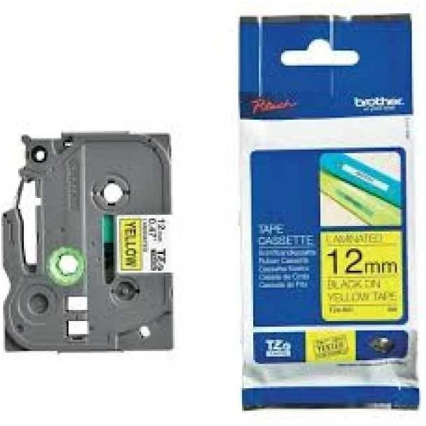 Brother | TZe-631 Laminated Tape | Juodas on Geltona | TZe | 8 m | 1.2 cm