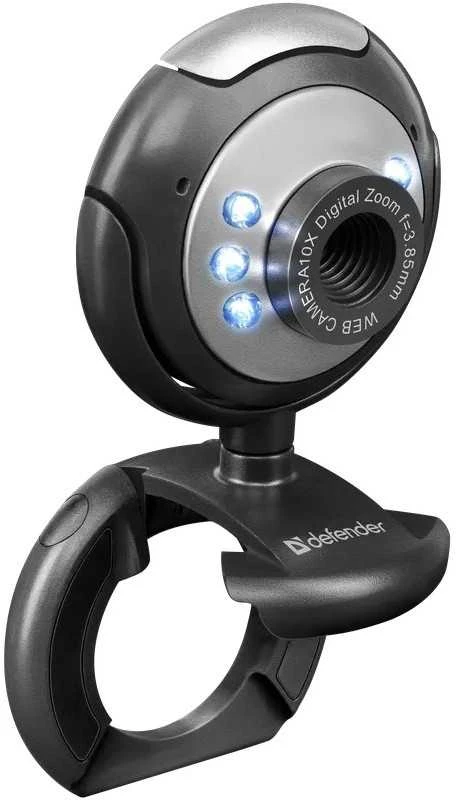 DEFENDER Web-cam C-110 0,3MP foninio apšvietimo nuotraukos mygtukas