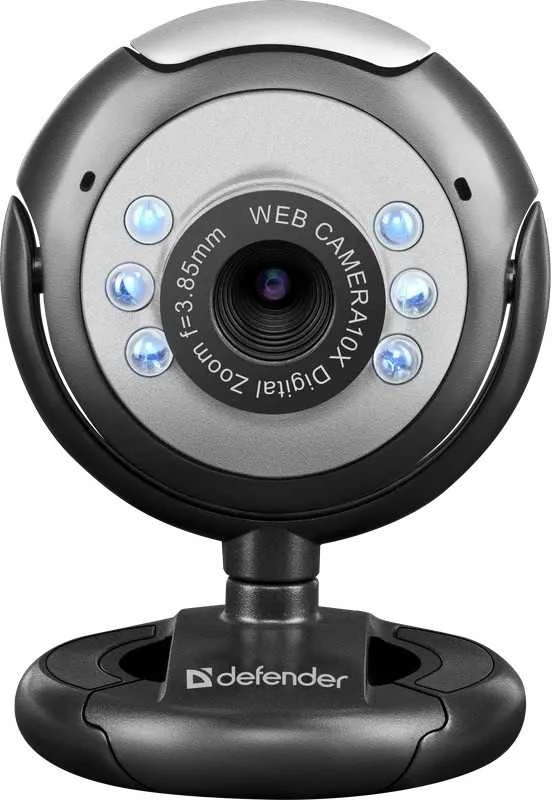 DEFENDER Web-cam C-110 0,3MP foninio apšvietimo nuotraukos mygtukas