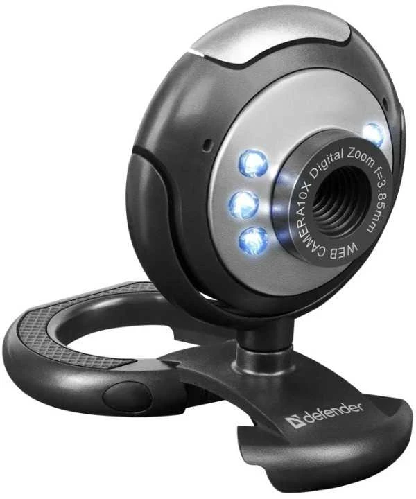 DEFENDER Web-cam C-110 0,3MP foninio apšvietimo nuotraukos mygtukas