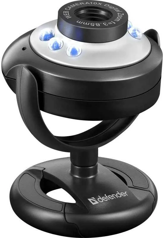 DEFENDER Web-cam C-110 0,3MP foninio apšvietimo nuotraukos mygtukas