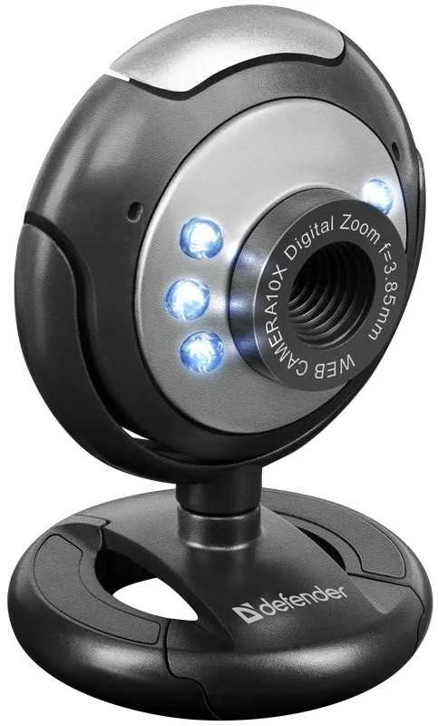 DEFENDER Web-cam C-110 0,3MP foninio apšvietimo nuotraukos mygtukas