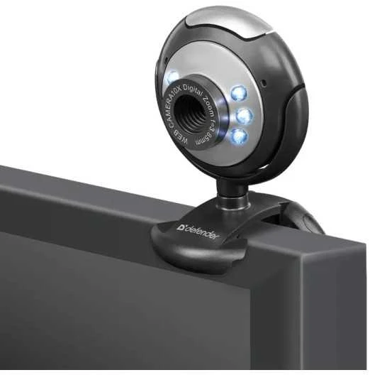 DEFENDER Web-cam C-110 0,3MP foninio apšvietimo nuotraukos mygtukas
